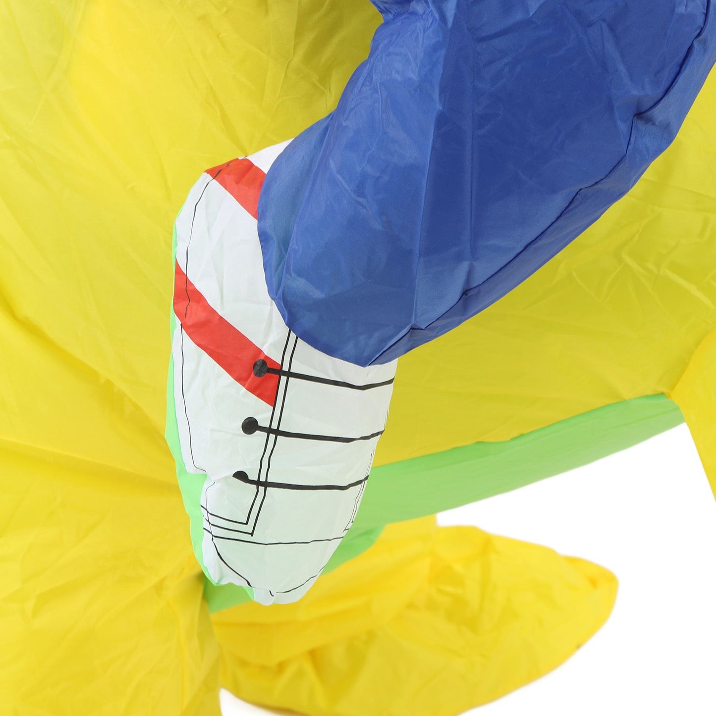 Yellow Dinosaur Inflatable Costume Half Body Model Weird Dinosaur Shape Inflatable Costume Middle Child 120‑140cm
