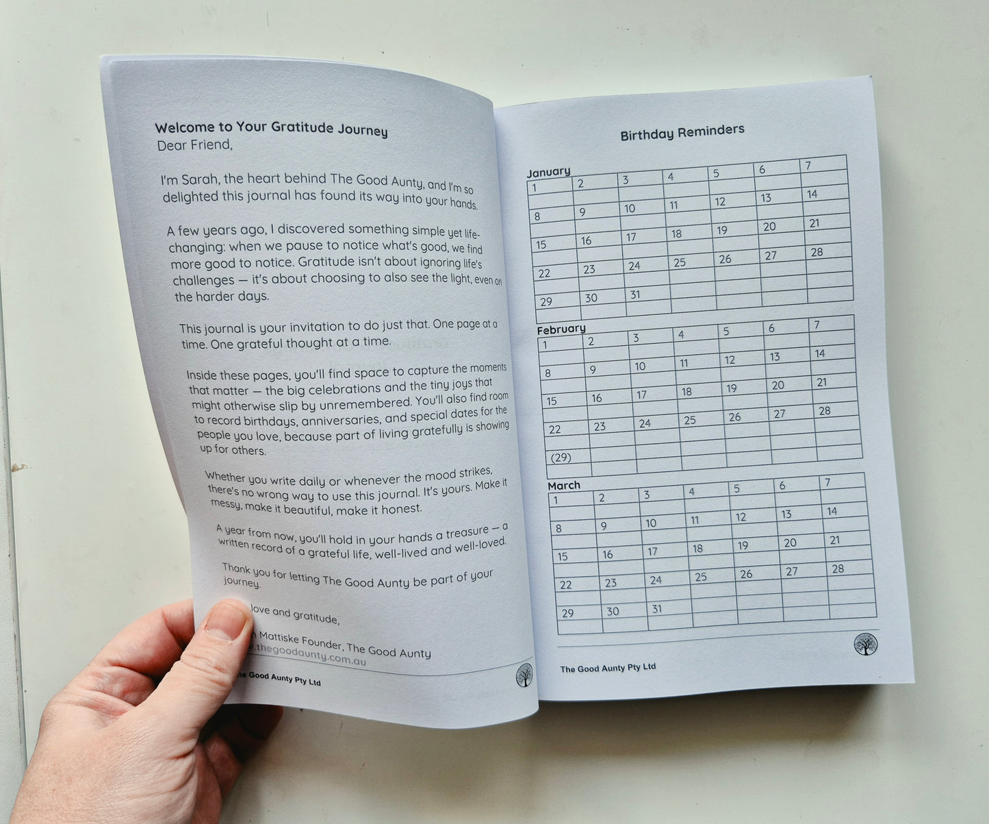 Gratitude & Gatherings Journal — A Keepsake for the Good Aunty