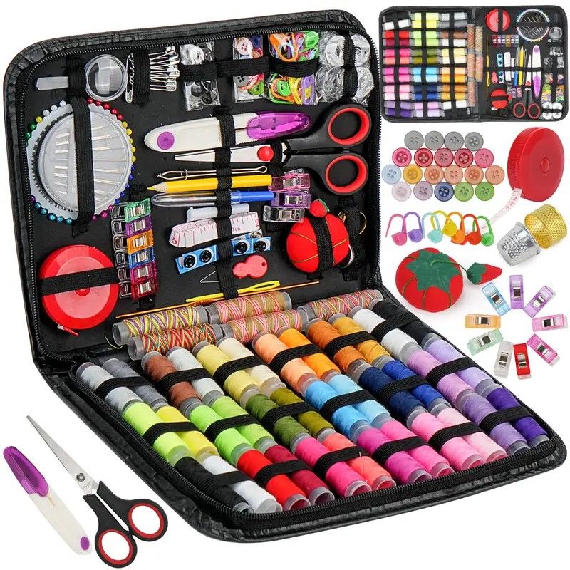 229-Piece Chili Edition Sewing Kit: 41 Color Threads + Full Accessories + Portable Case – Perfect for Home Mending, Crafts, and Gifting