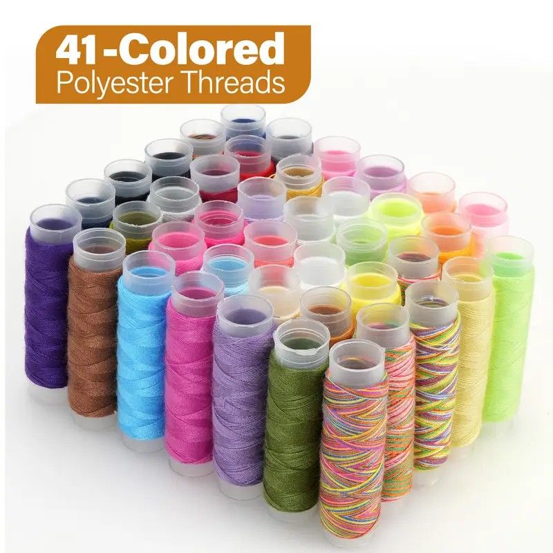 229-Piece Chili Edition Sewing Kit: 41 Color Threads + Full Accessories + Portable Case – Perfect for Home Mending, Crafts, and Gifting