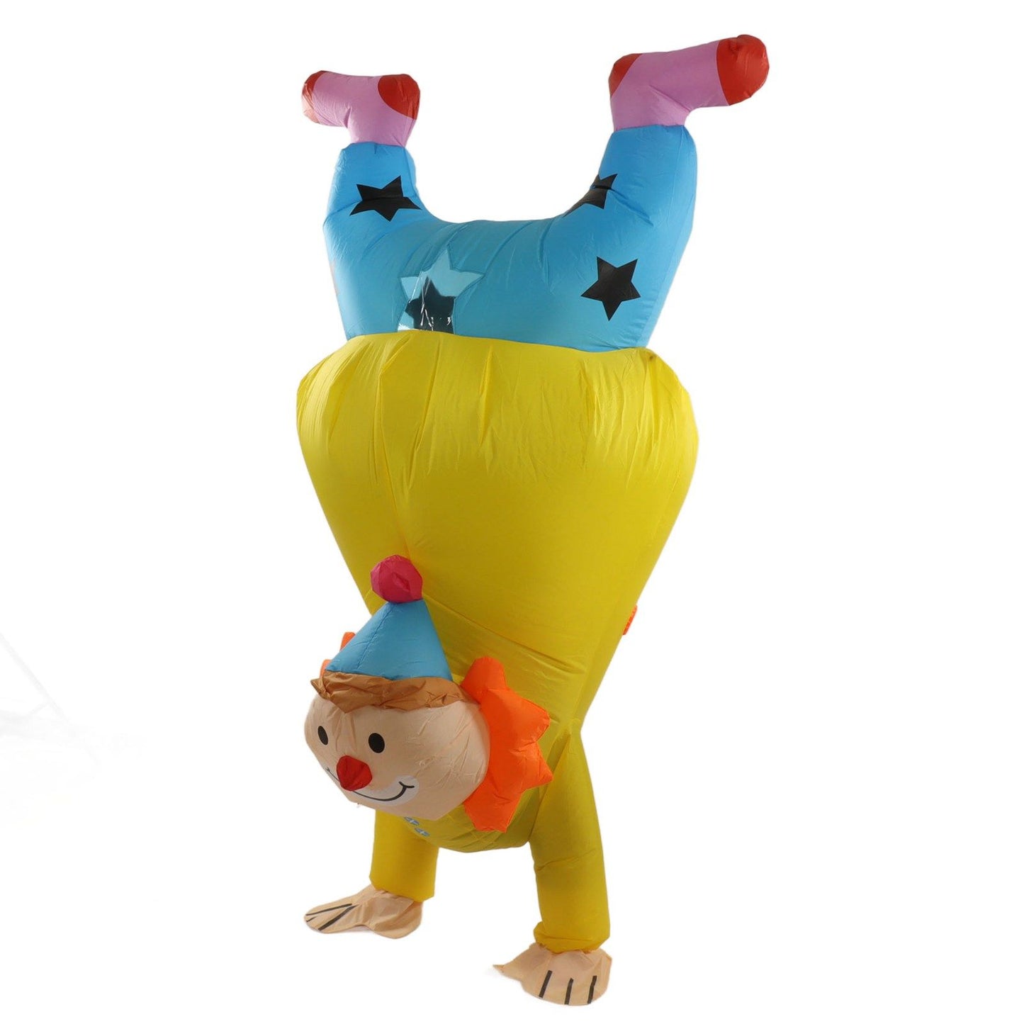Adult Inflatable Handstand Clown Costume Halloween Upside Down Clown Inflatable Costume