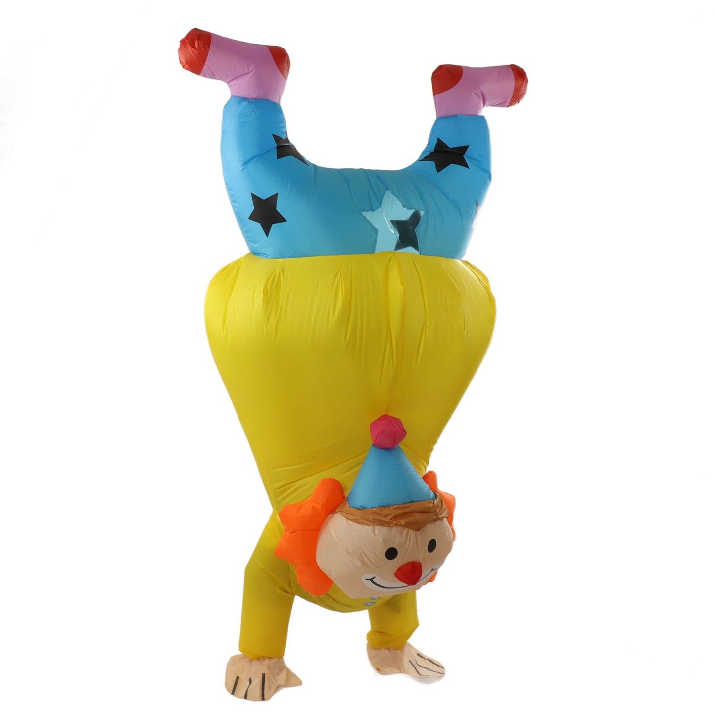 Adult Inflatable Handstand Clown Costume Halloween Upside Down Clown Inflatable Costume