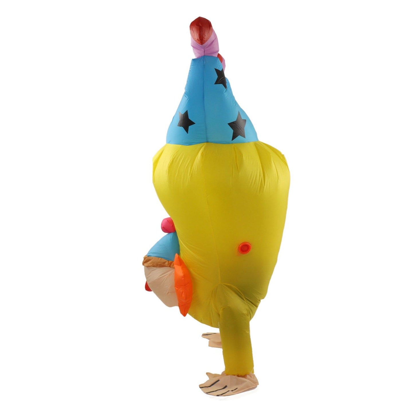 Adult Inflatable Handstand Clown Costume Halloween Upside Down Clown Inflatable Costume