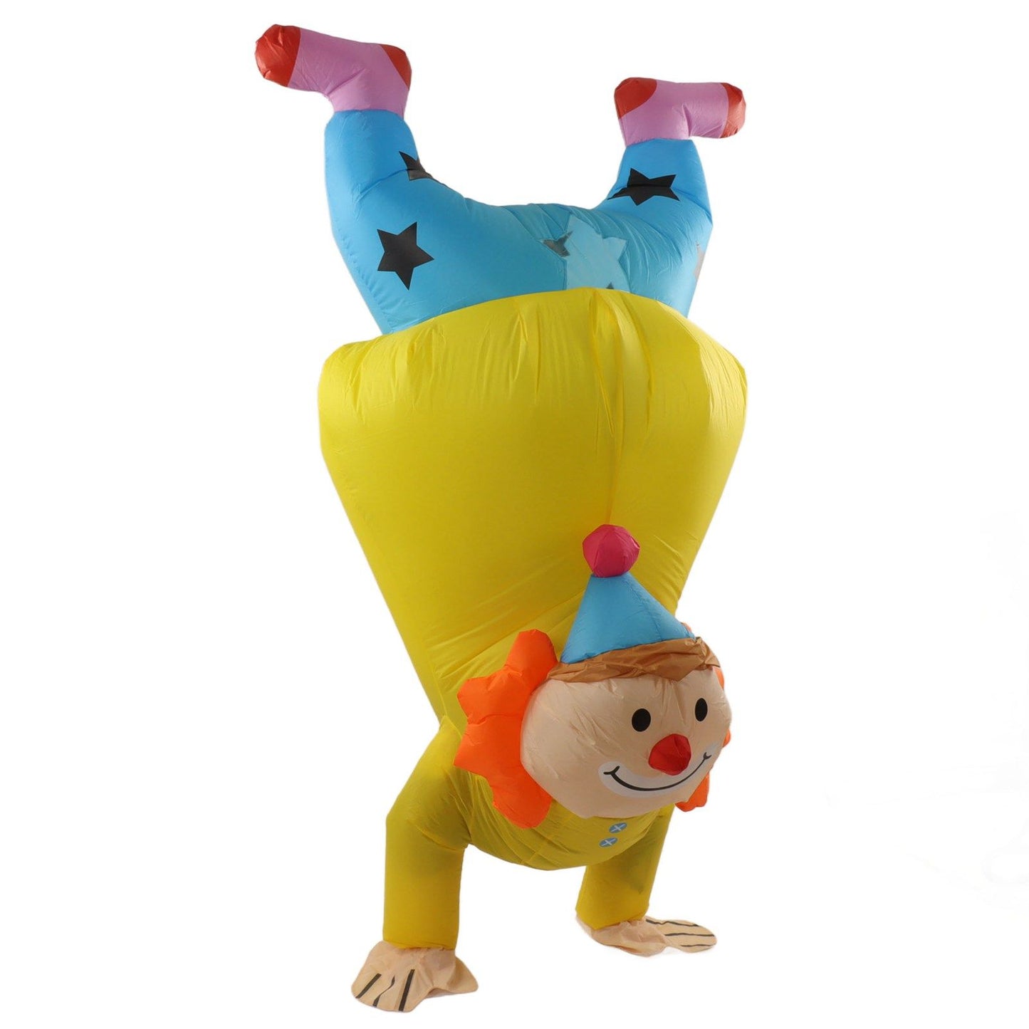Adult Inflatable Handstand Clown Costume Halloween Upside Down Clown Inflatable Costume