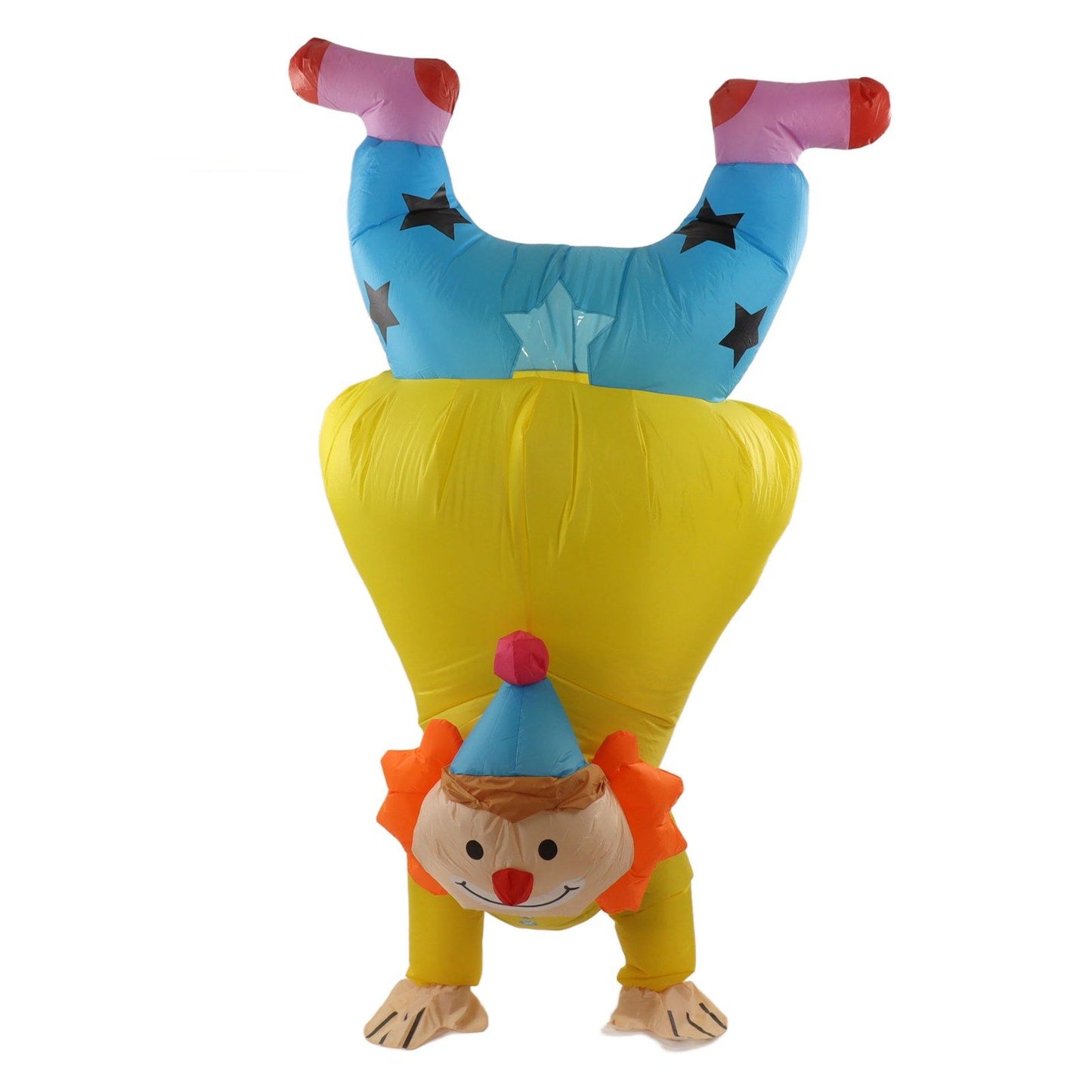 Adult Inflatable Handstand Clown Costume Halloween Upside Down Clown Inflatable Costume