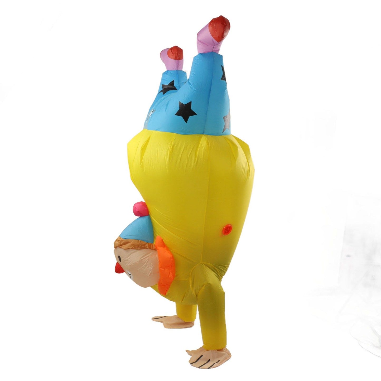 Adult Inflatable Handstand Clown Costume Halloween Upside Down Clown Inflatable Costume