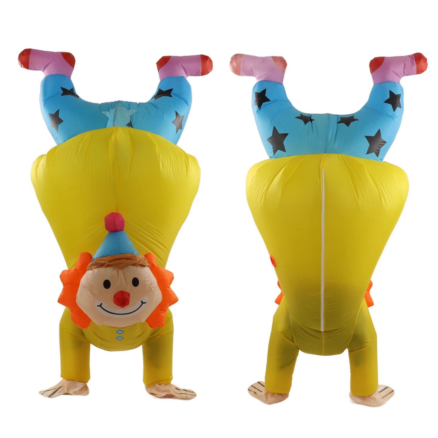 Adult Inflatable Handstand Clown Costume Halloween Upside Down Clown Inflatable Costume