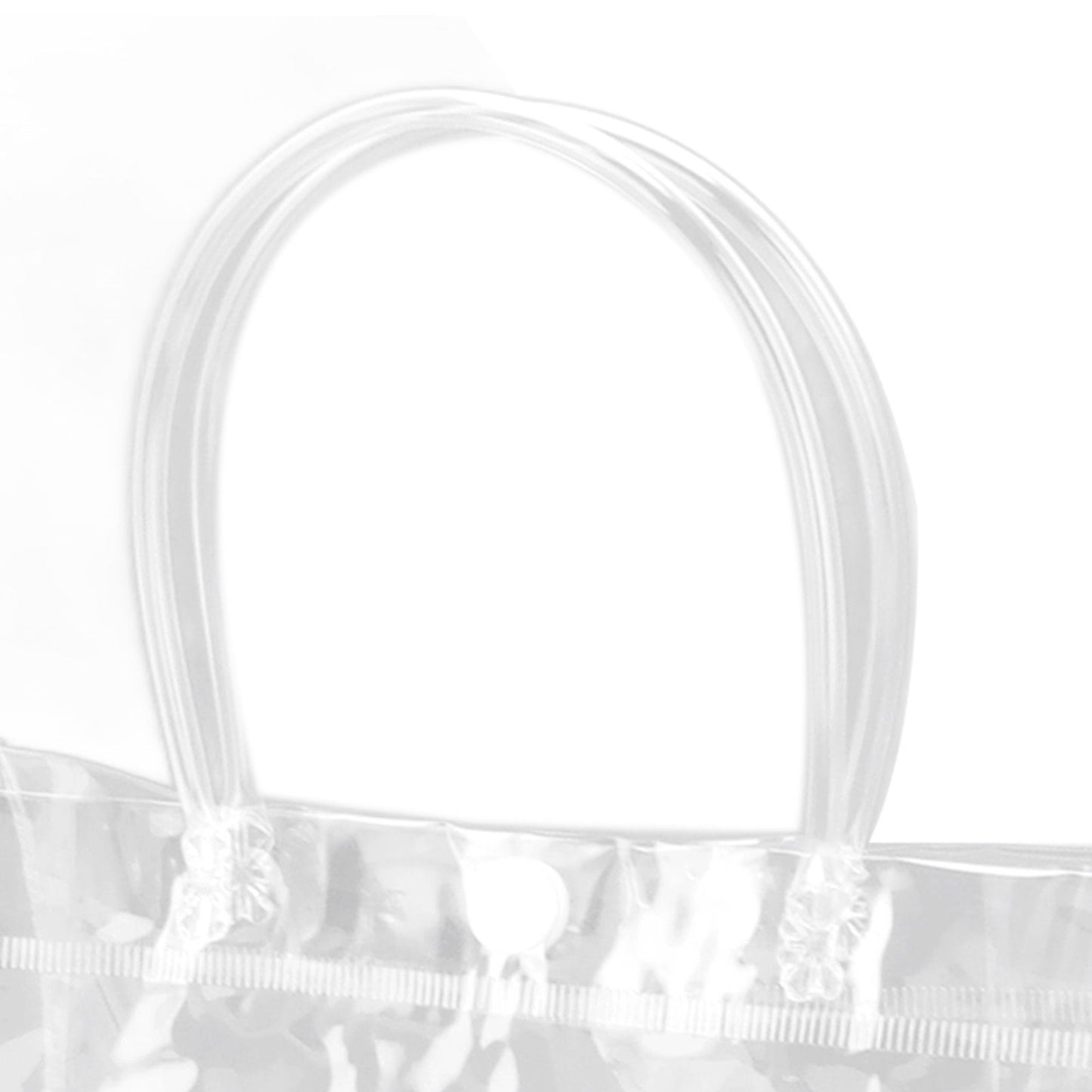 30Pcs Clear PVC Plastic Gift Bags with Handles Reusable Plastic Gift Wrap Tote Bags for Shopping Retail Goodies Business Boutique Wedding Birthday Party 20x20x8cm