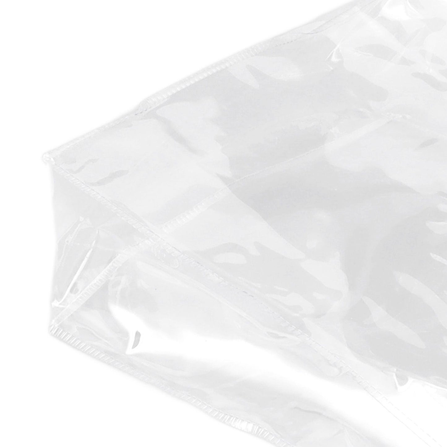 30Pcs Clear PVC Plastic Gift Bags with Handles Reusable Plastic Gift Wrap Tote Bags for Shopping Retail Goodies Business Boutique Wedding Birthday Party 20x20x8cm