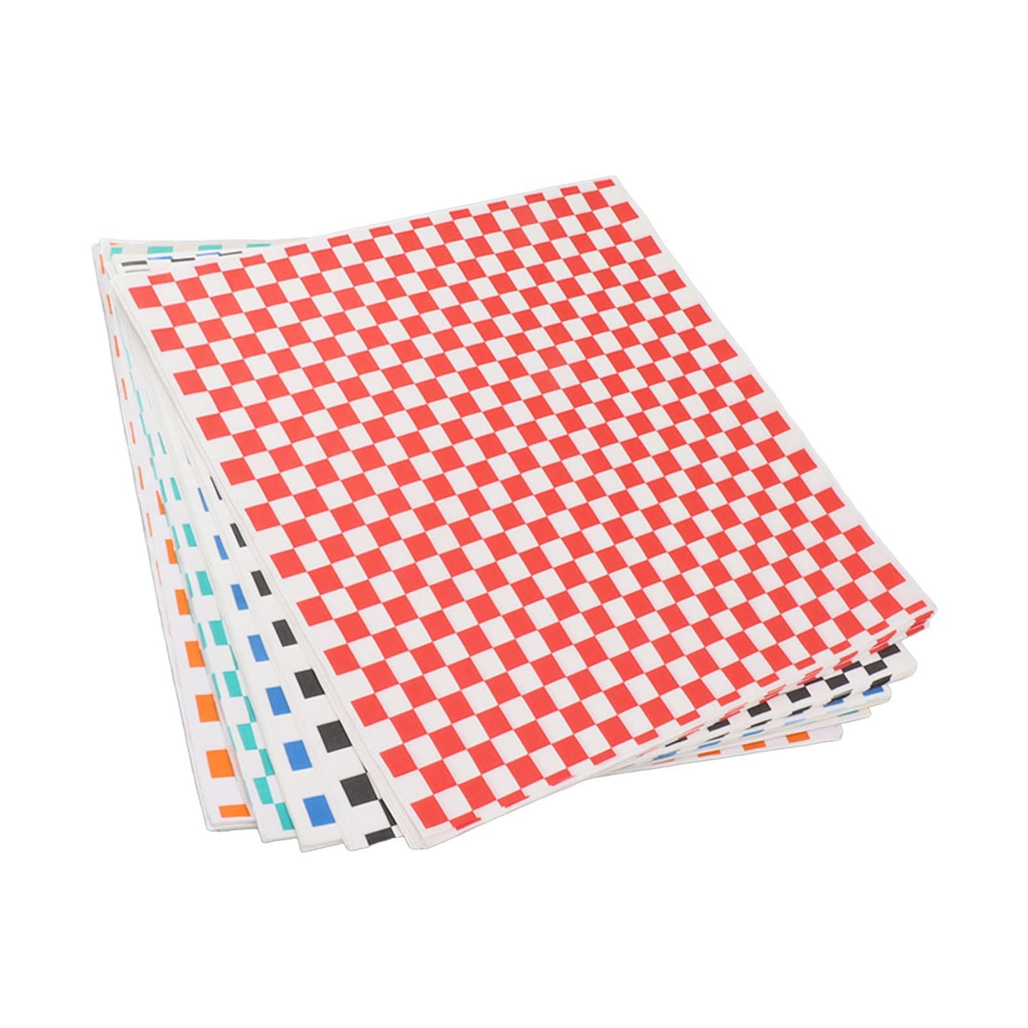 240 Sheets Checkered Dry Waxed Deli Paper Sheets Grease Resistant Food Basket Liners Deli Wrap Wax Paper Sheets for Sandwiches