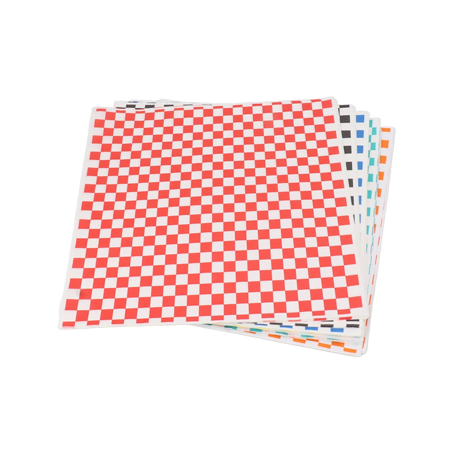 240 Sheets Checkered Dry Waxed Deli Paper Sheets Grease Resistant Food Basket Liners Deli Wrap Wax Paper Sheets for Sandwiches
