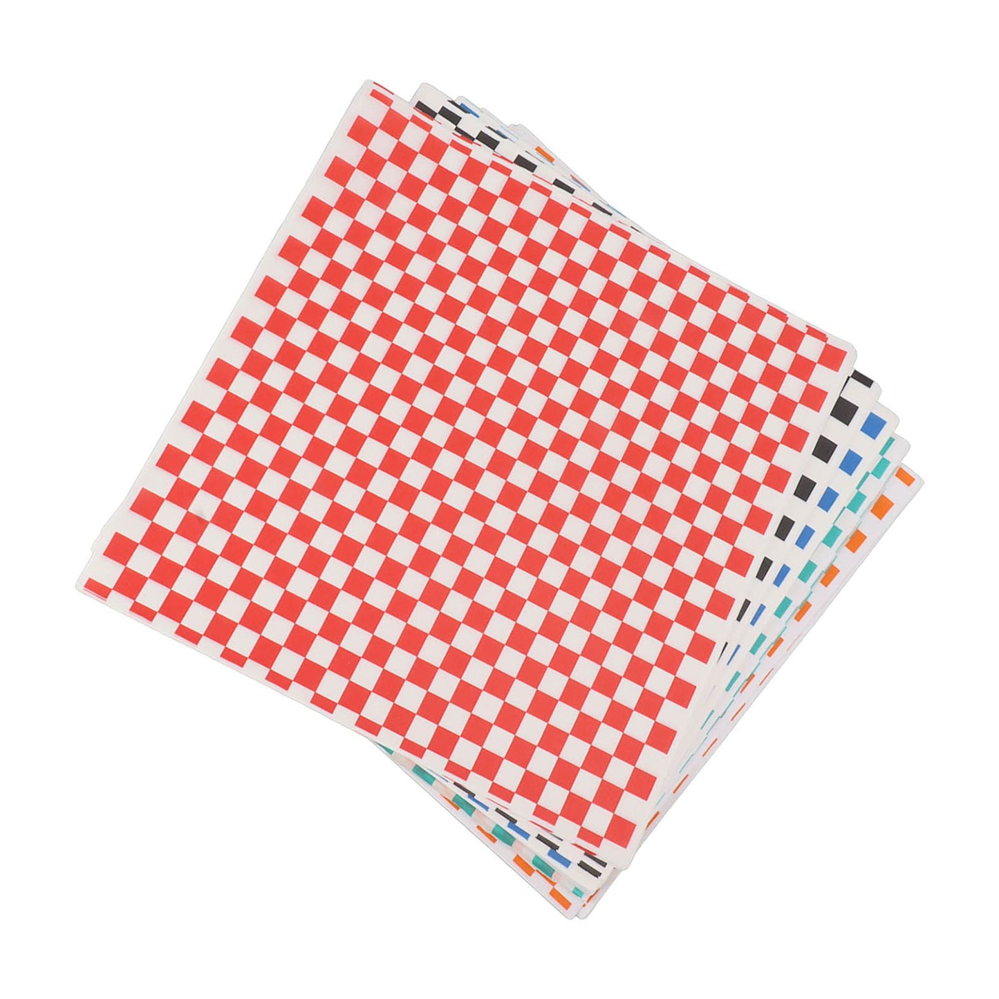 240 Sheets Checkered Dry Waxed Deli Paper Sheets Grease Resistant Food Basket Liners Deli Wrap Wax Paper Sheets for Sandwiches