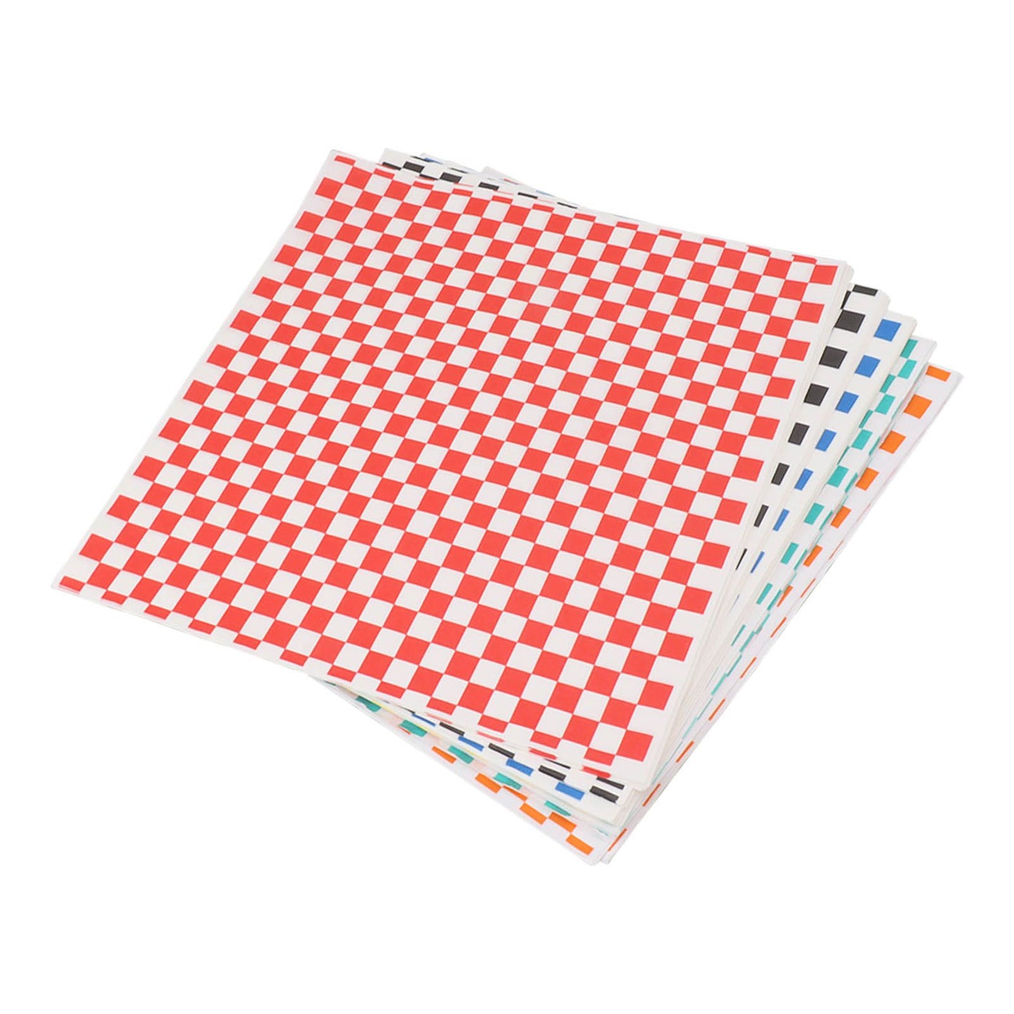 240 Sheets Checkered Dry Waxed Deli Paper Sheets Grease Resistant Food Basket Liners Deli Wrap Wax Paper Sheets for Sandwiches