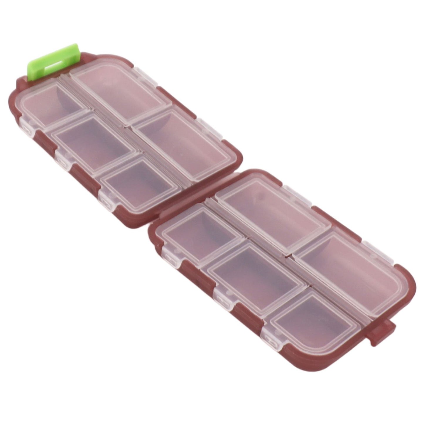 Medicine Box Medicine Case Plastic Waterproof 10 Compartments Buckle Lock Weekly Portable Medicine Container Purple