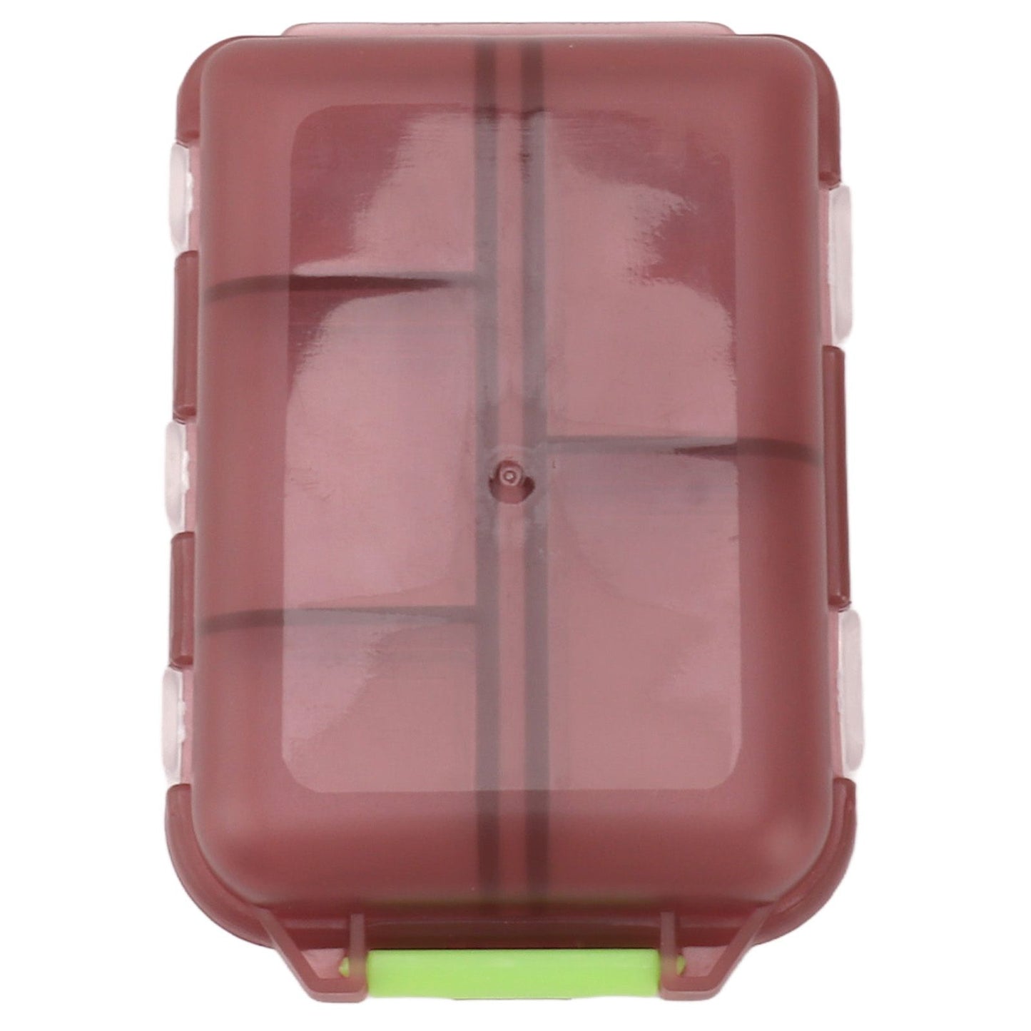 Medicine Box Medicine Case Plastic Waterproof 10 Compartments Buckle Lock Weekly Portable Medicine Container Purple