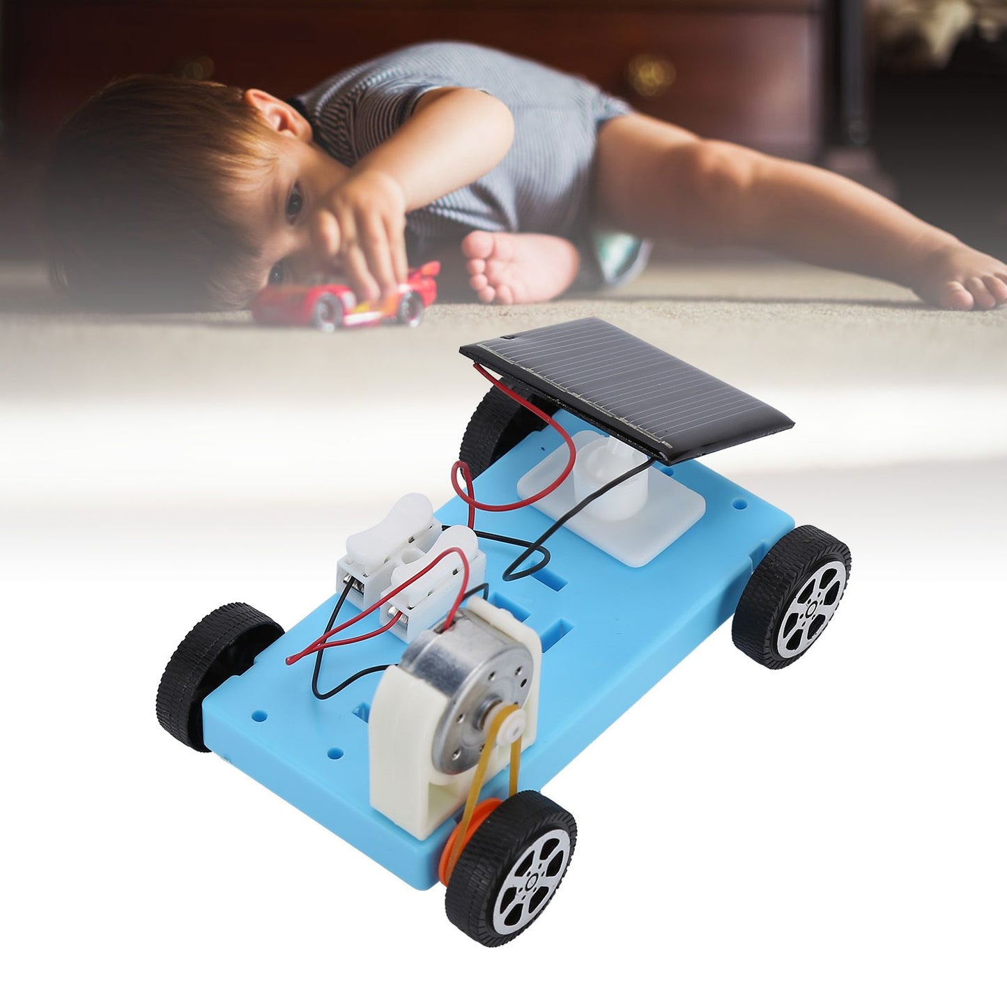 Solar Power Car Toy DIY Kit Educational Toy Science Experimental Toy for Boy Girl Teens