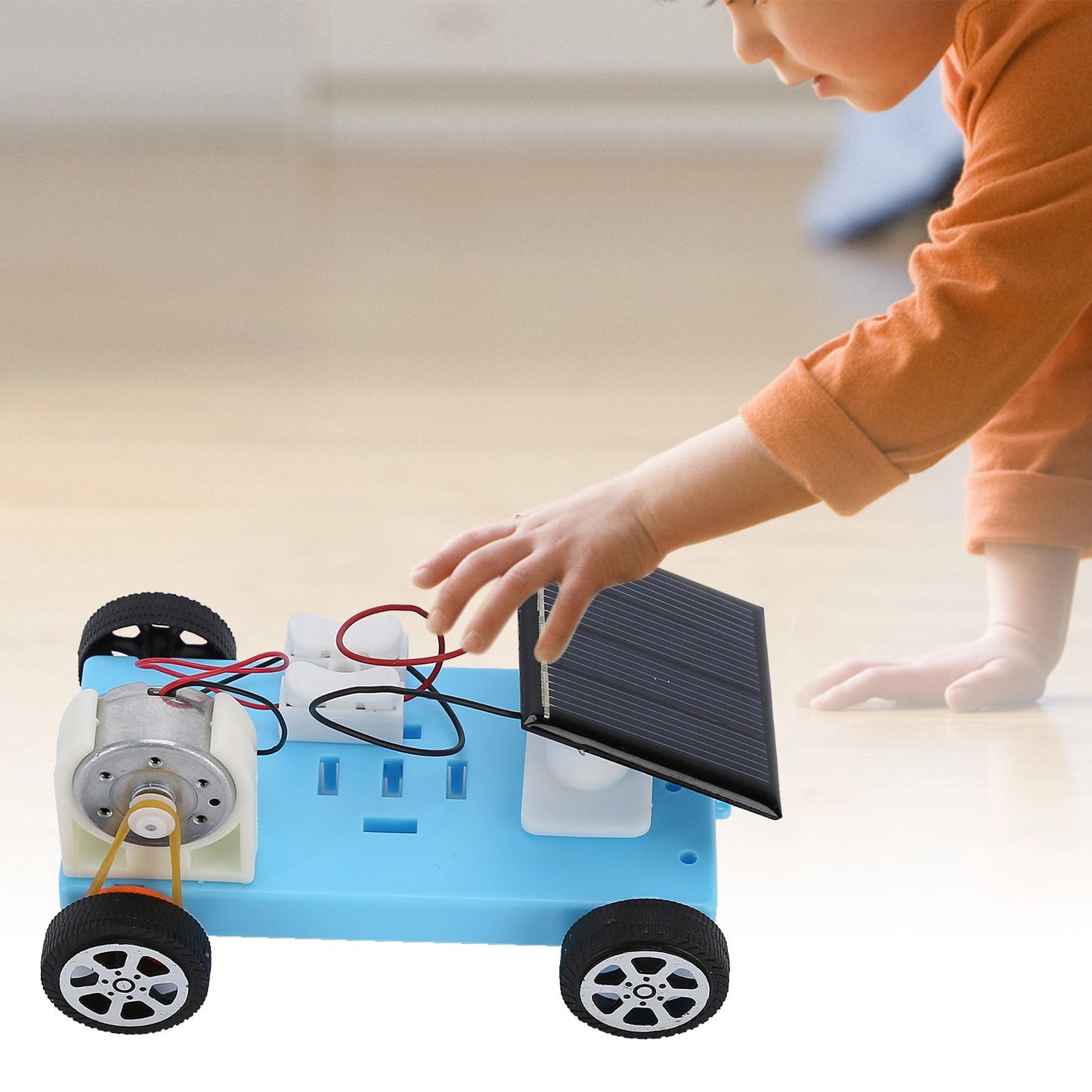 Solar Power Car Toy DIY Kit Educational Toy Science Experimental Toy for Boy Girl Teens