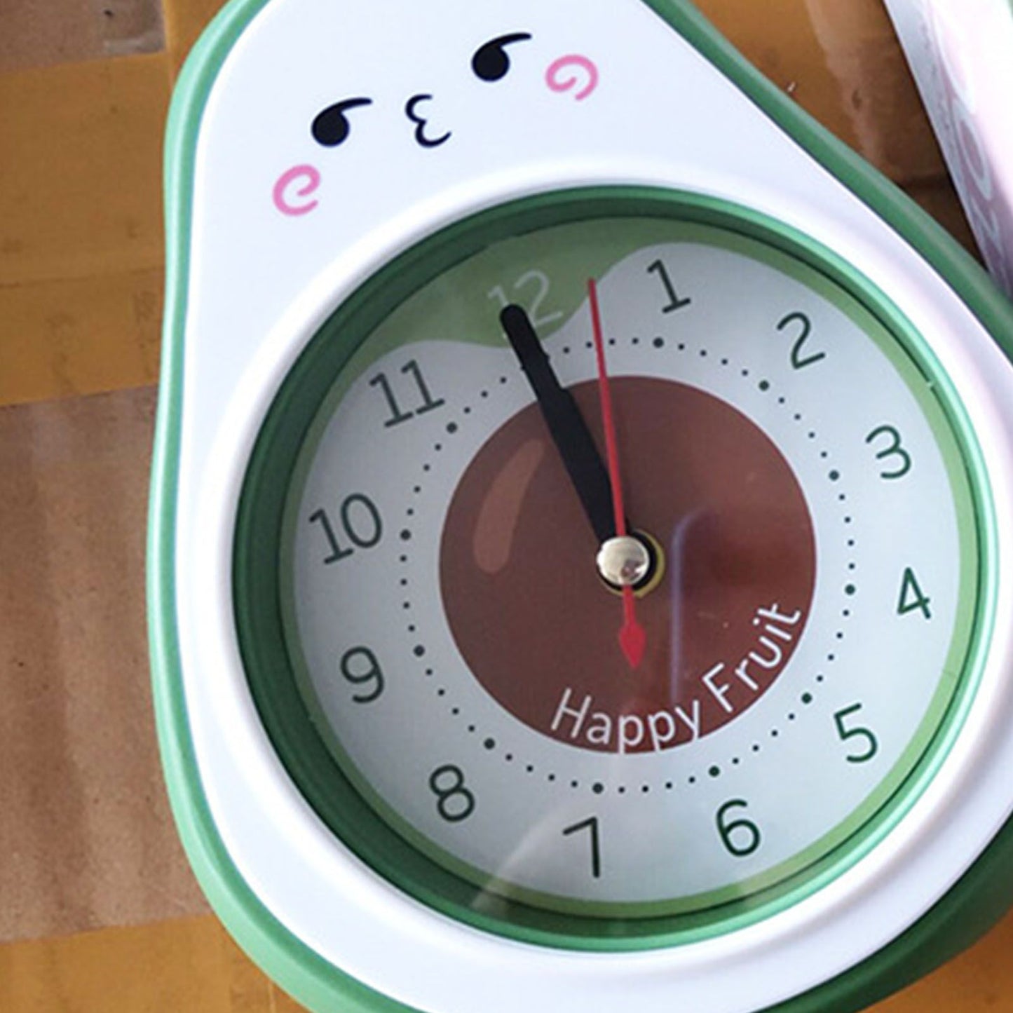 Cartoon Fruit Alarm Clock Kids Alarm Clock Decorative Ornaments Children Gift Student Gift Avocado