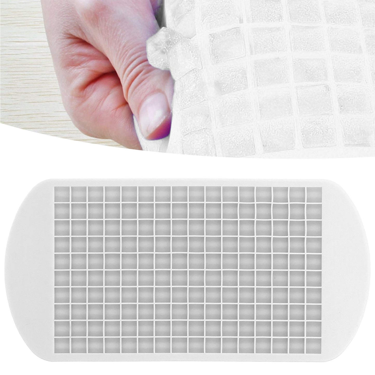 Ice Cubes Tray Mold Food Grade Silicone Mold DIY Baking Tools for Pudding Ice Cream Cake ChocolateWhite