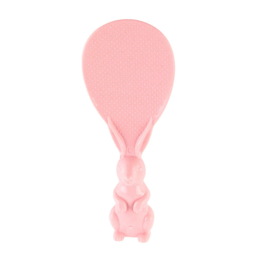 Bunny Shape Standable Rice Scooper Nonstick Rabbit Rice Paddle Rice Spoon Stand Up Serving Rice Shovel Pink
