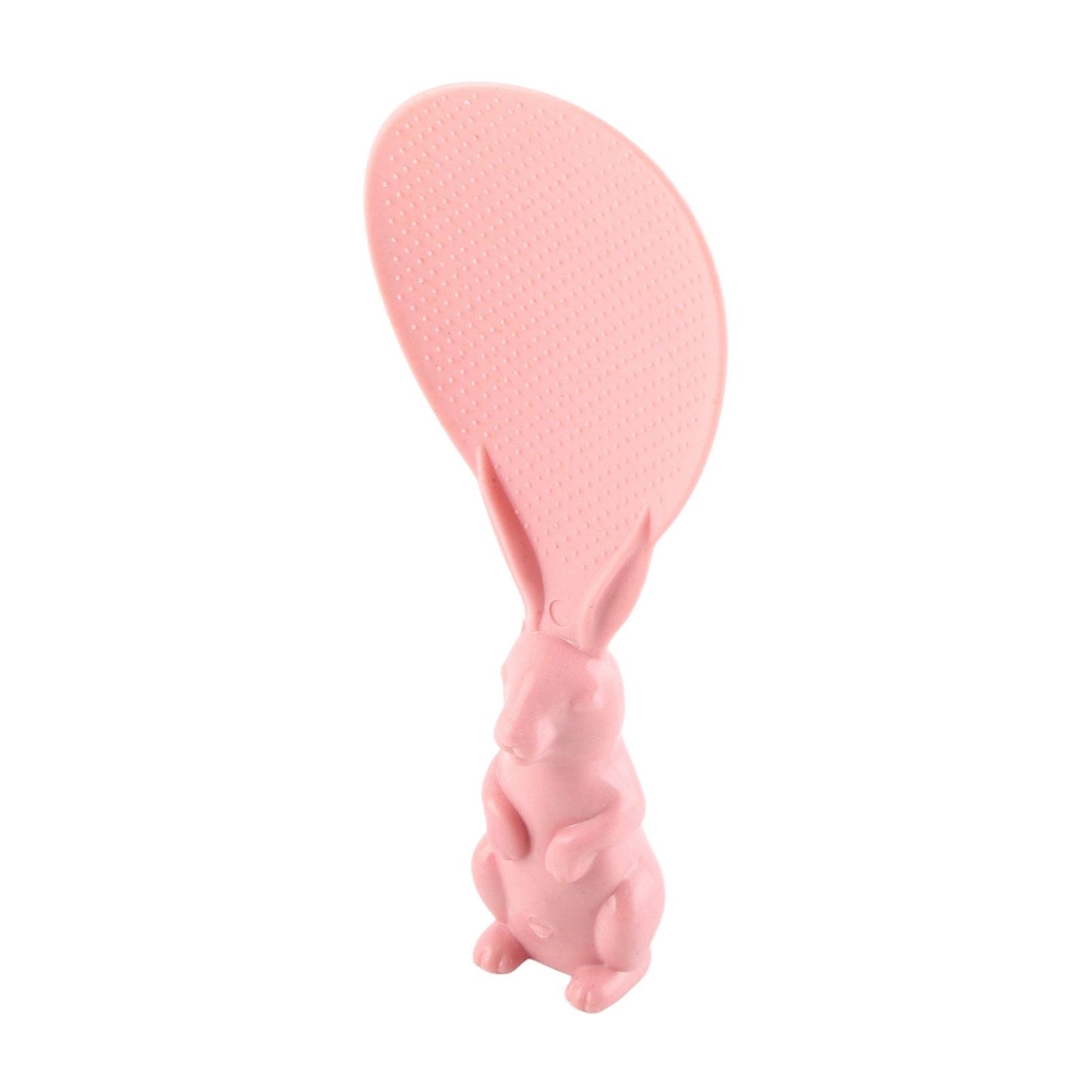 Bunny Shape Standable Rice Scooper Nonstick Rabbit Rice Paddle Rice Spoon Stand Up Serving Rice Shovel Pink