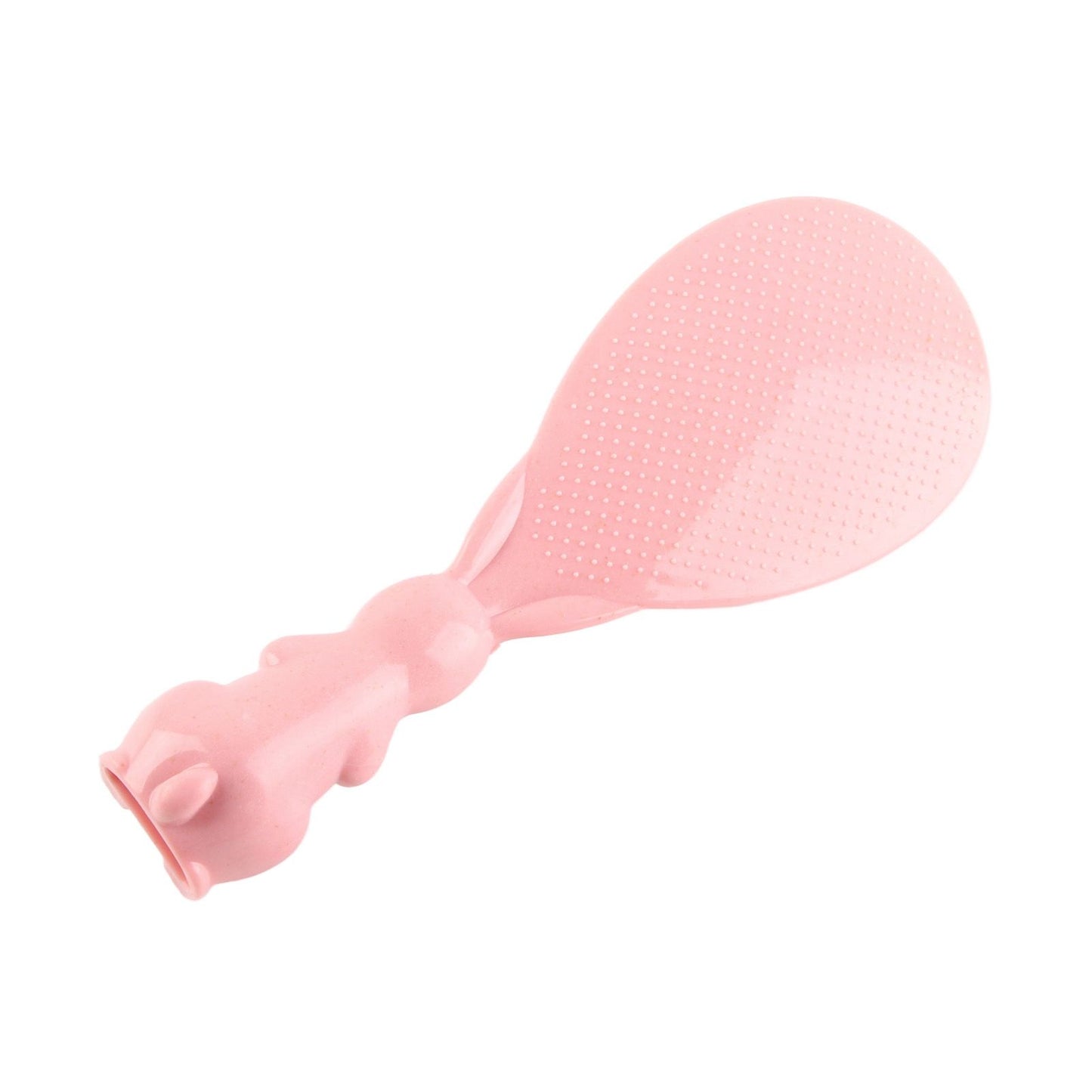 Bunny Shape Standable Rice Scooper Nonstick Rabbit Rice Paddle Rice Spoon Stand Up Serving Rice Shovel Pink