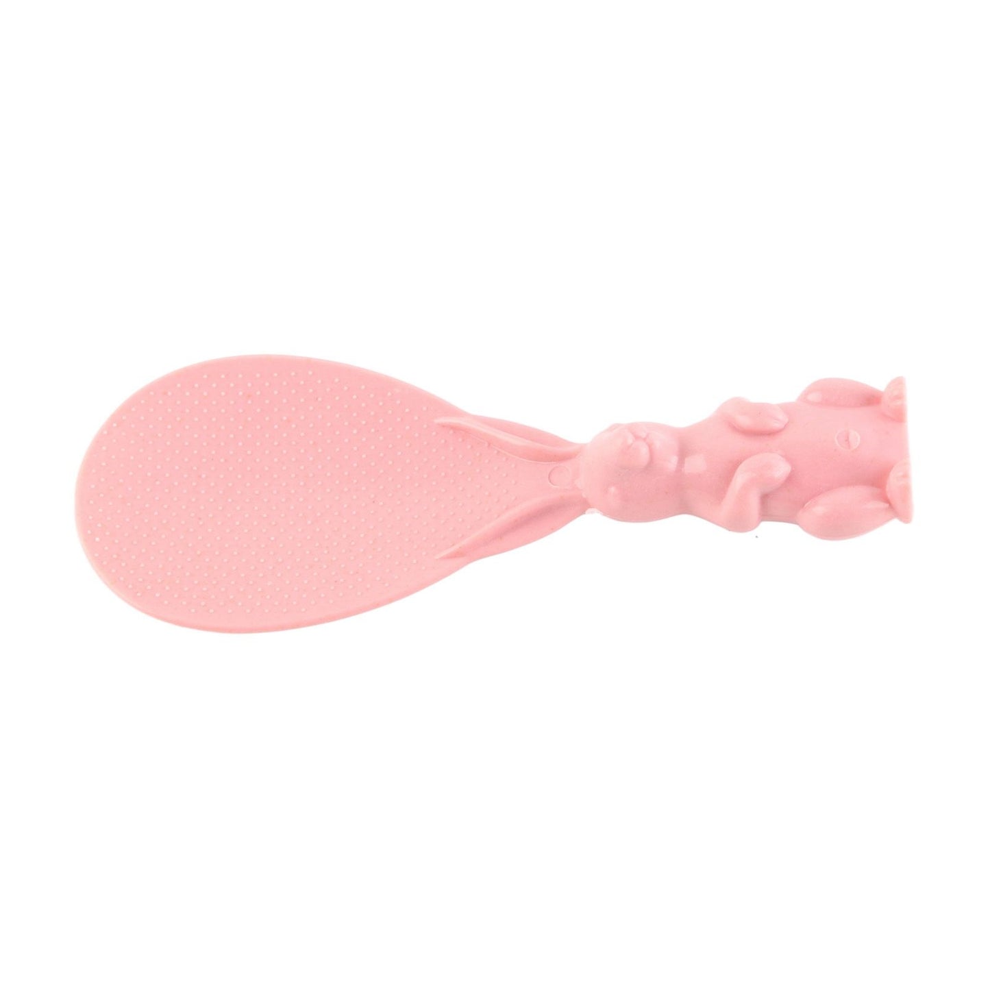 Bunny Shape Standable Rice Scooper Nonstick Rabbit Rice Paddle Rice Spoon Stand Up Serving Rice Shovel Pink