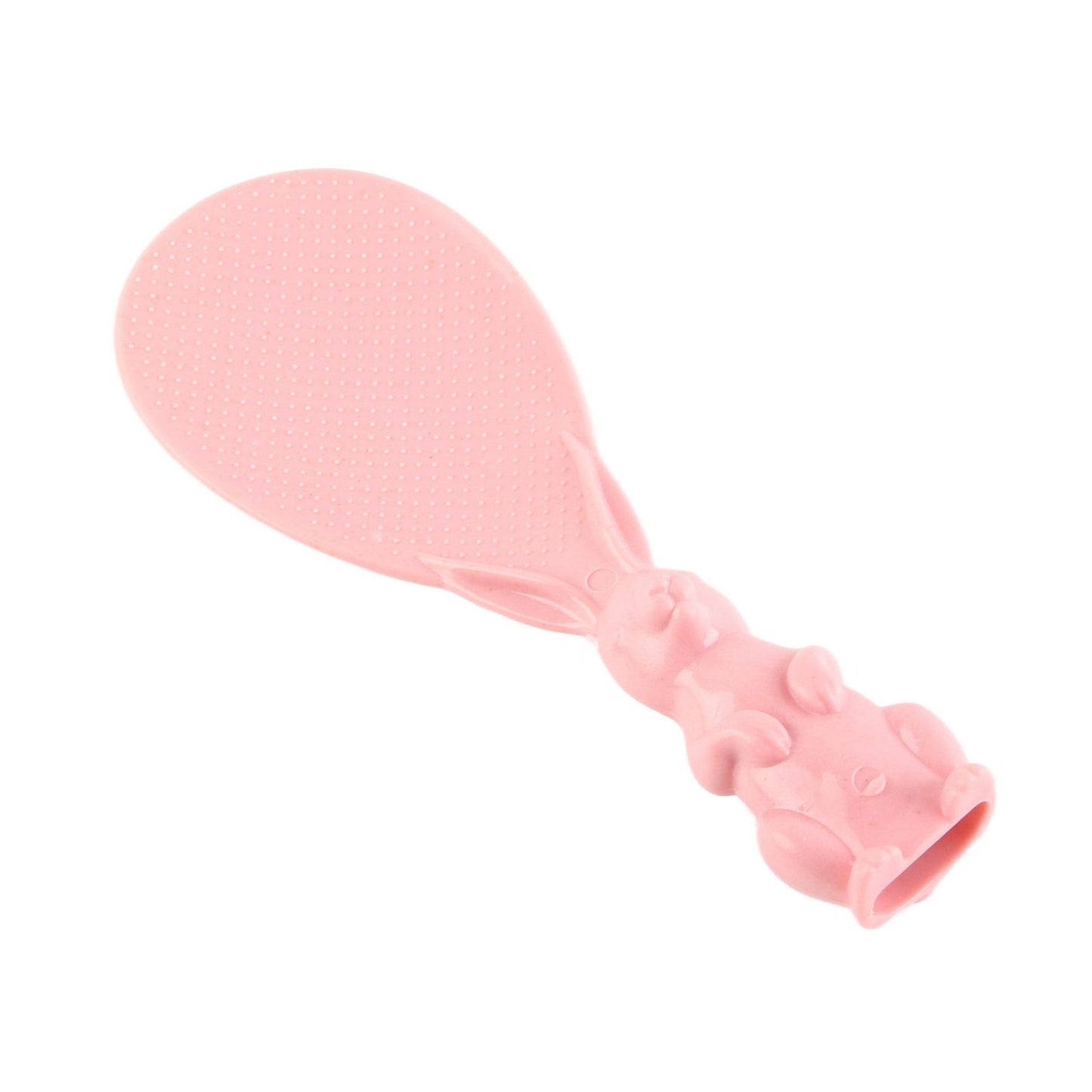 Bunny Shape Standable Rice Scooper Nonstick Rabbit Rice Paddle Rice Spoon Stand Up Serving Rice Shovel Pink